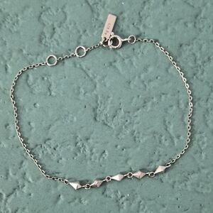 Ania Haie 925 Sterling Silver Pyramid Station Adjustable Bracelet